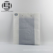 White flat bags for cloth package